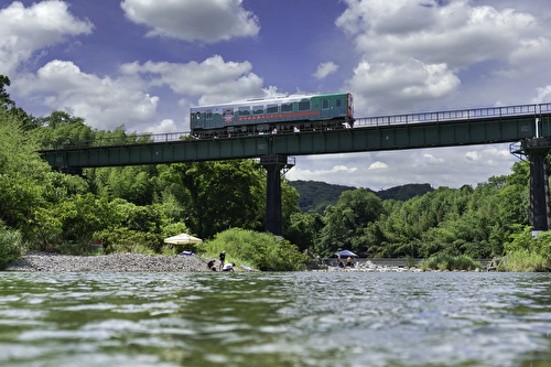 夏の鉄橋