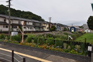 2021.06.25天竜二俣駅花壇全景