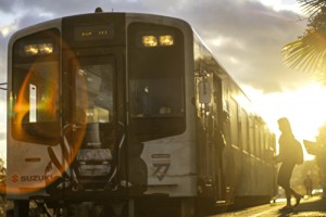 帰路の夕暮れ